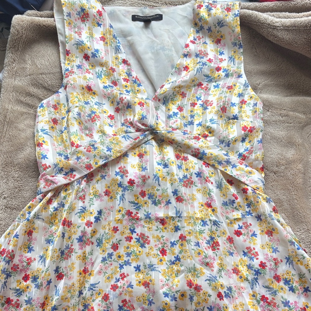 Banana Republic Floral Sleeveless Dress